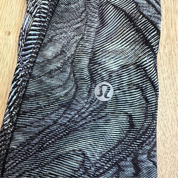 Lululemon Fast and Free Tight 25" Nulux Dimensional Icing Blue Multi - Picture 11 of 12